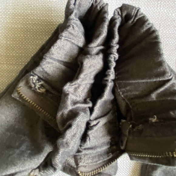 Tainted Denim Brown/Black Blend Mens Cotton Blend Thick Jogger Pant- Sz-37/38 - Picture 6 of 16